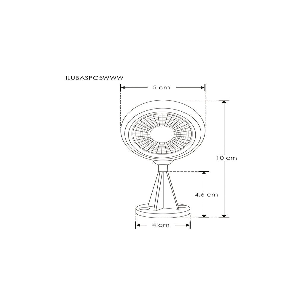 Luminario para jardín con víscera 5W 3000K 60° para sobreponer de iLumileds