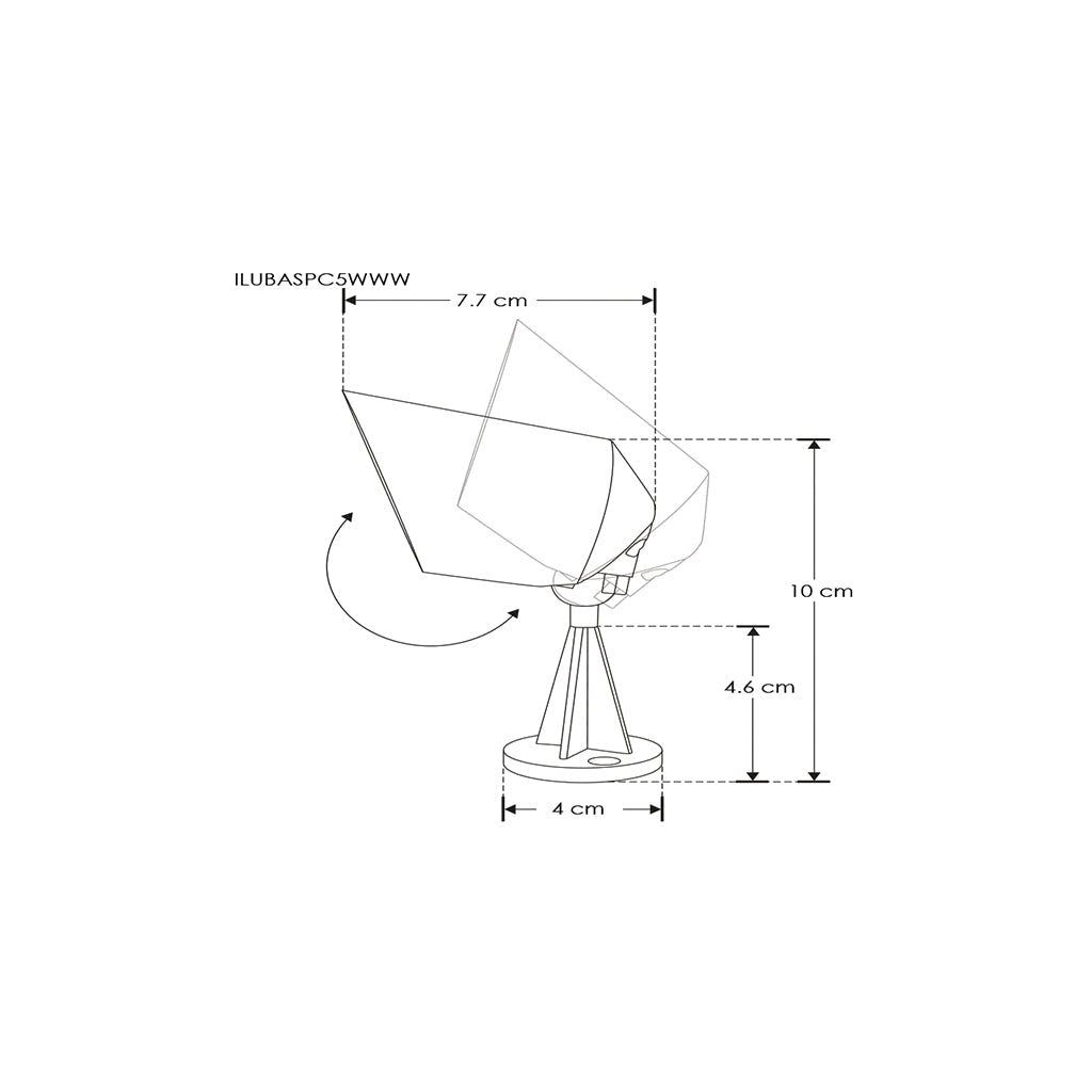 Luminario para jardín con víscera 5W 3000K 60° para sobreponer de iLumileds