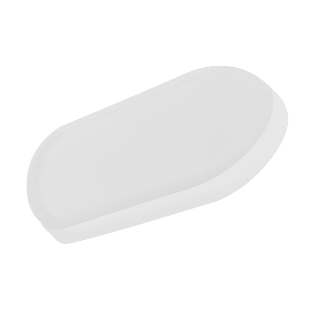Ovalo de luz tipo bulk para muro 8W luz cálida fabricado en policarbonato de iLumileds