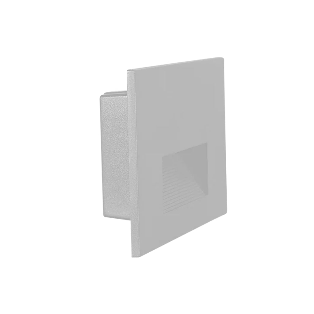 Luminario de cortesía con sensor de movimiento oculto 2W luz cálida (3000K), compatible con registro tipo chalupa, de policarbonato negro y blanco, 85-265V de iLumileds