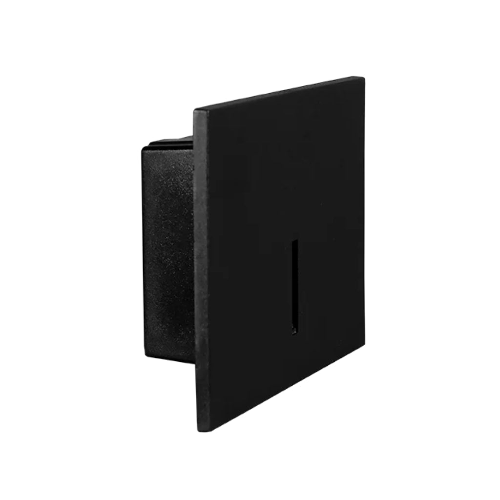 Luminario de cortesía salida de luz lineal con sensor de movimiento oculto 2W luz cálida (3000K), compatible con registro tipo chalupa, de policarbonato negro y blanco, 85-265V de iLumileds