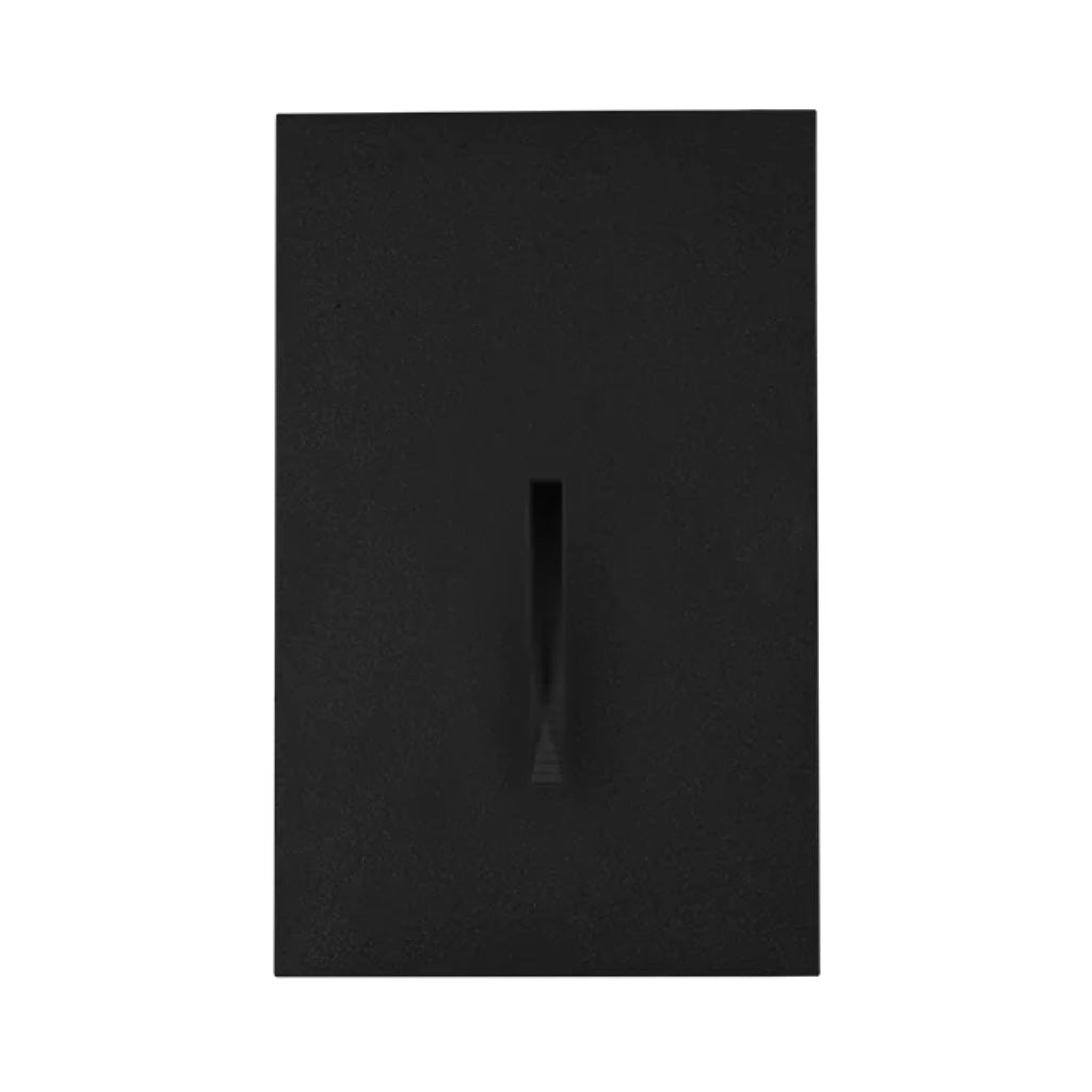 Luminario vertical de cortesía salida de luz lineal con sensor de movimiento oculto 2W luz cálida (3000K), compatible con registro tipo chalupa, de policarbonato negro y blanco, 85-265V de iLumileds