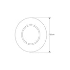 Luminario atenuable LED 4W Luz Neutra (4100K) 110-130V, para sobreponer o empotrar, incluye arillo para sobreponer de iLumileds