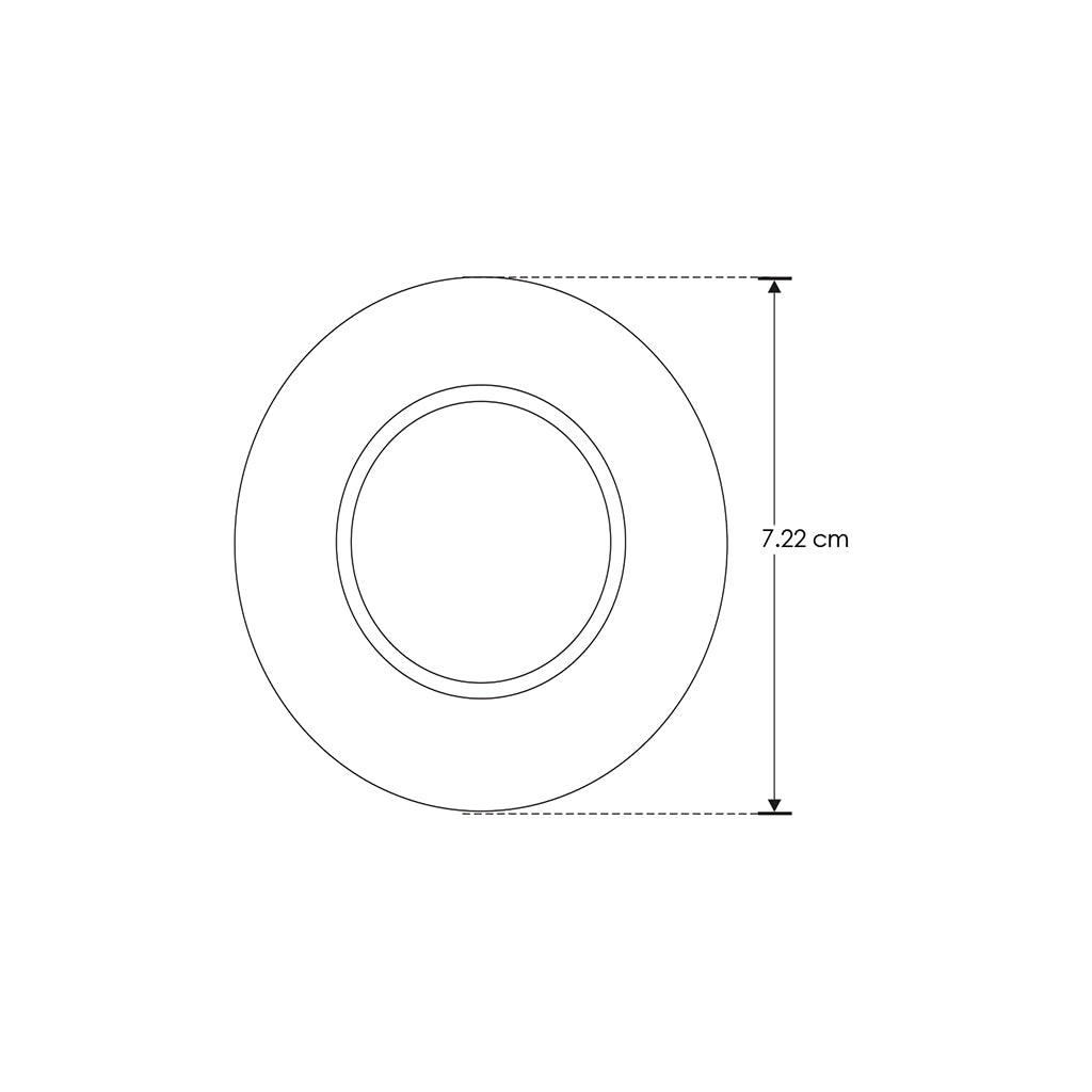Luminario atenuable LED 4W Luz Neutra (4100K) 110-130V, para sobreponer o empotrar, incluye arillo para sobreponer de iLumileds