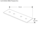Cople lineal 180° para rieles magnéticos modelos ILUTMAG2624SS e ILUTMAG2651SS de iLumileds