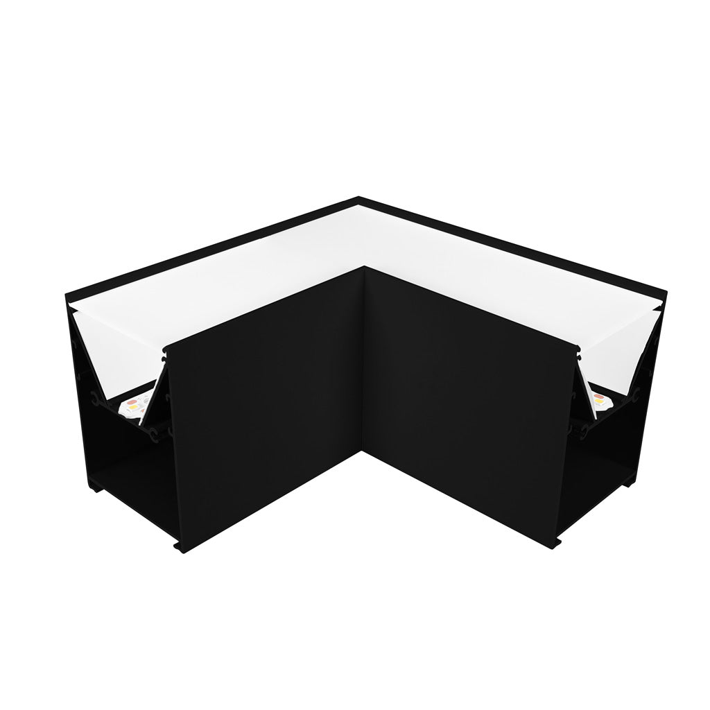 Cople de 90° horizontal iluminado 10W para luminarios de la serie ILUINTB, 85 - 277 Vca de iLumileds
