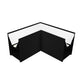 Cople de 90° horizontal iluminado 10W para luminarios de la serie ILUINTB, 85 - 277 Vca de iLumileds