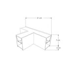 Cople en forma de T iluminado 10W para luminarios de la serie ILUINTB, 85 - 277 Vca de iLumileds