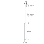 Luminario ArceL Concreto decorativo de concreto cilíndrico 4.5W 38° luz cálida de iLumileds