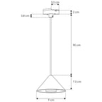 Luminario suspender 6W 24° luz cálida (3000K) 48V cc para mini riel magnético de iLumileds