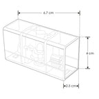 Cople en 180°, mecánico y electrificado, policarbonato transparente, para luminarios de la serie ILUINTWS, conexión horizontal de iLumileds