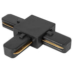 Conector en T acabado negro o blanco para riel electrificado de iLumileds