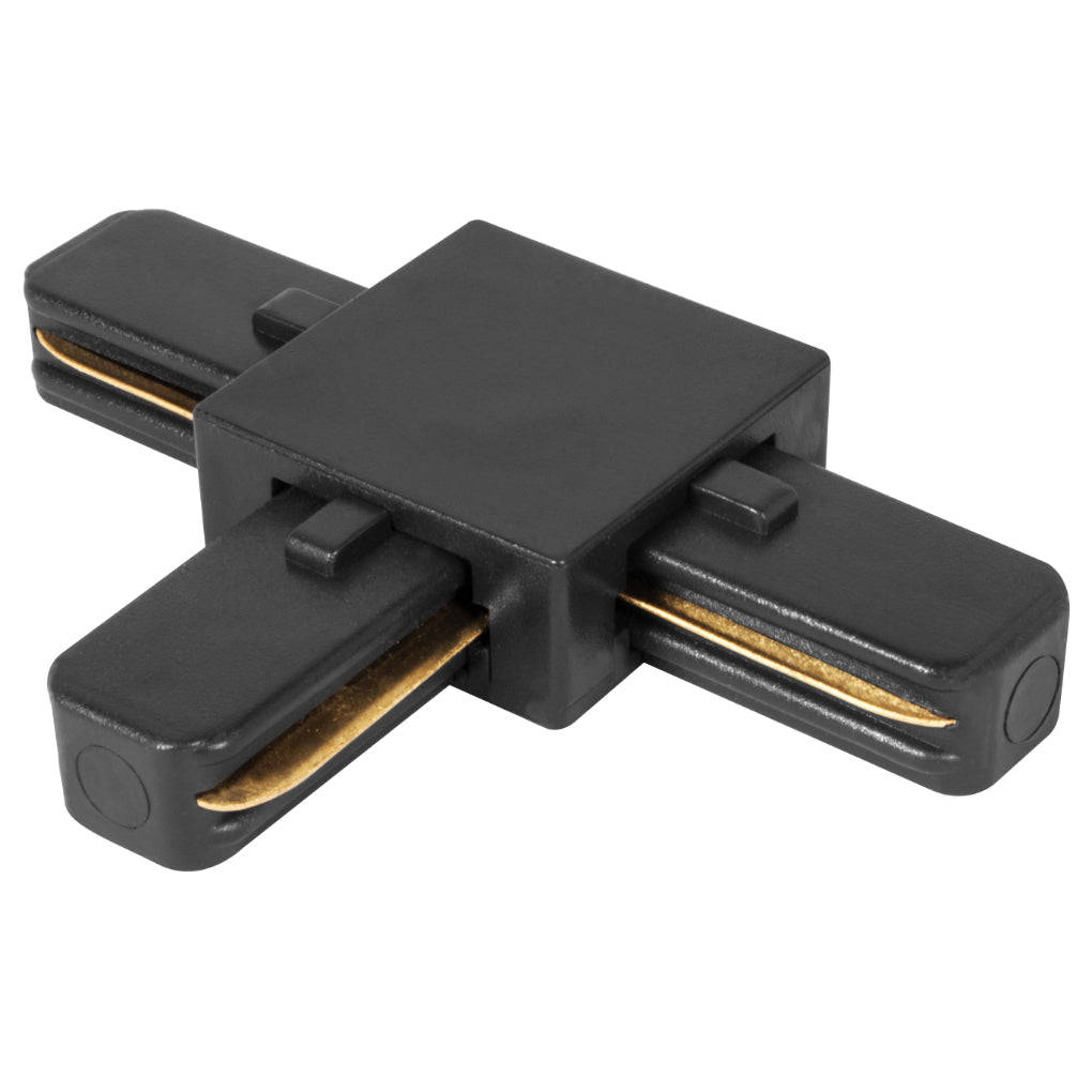 Conector en T acabado negro o blanco para riel electrificado de iLumileds