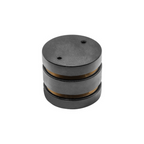 Cople cilíndrico mecánico electrificado, omnidireccional para rieles magnéticos modelos ILUTMAG2624SS e ILUTMAG2651SS acabado negro, ángulo 360°, conexión horizontal de iLumileds (REQUIERE ACCESORIO NO INCLUIDO)