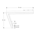 Luminario esquinero tipo flood en 24W 48V cambio de color de luz vía app o iterruptor físico de cálido a frío - 2700K - 4100K - 5500K, para riel magnético de iLumileds