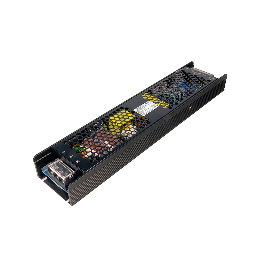 Fuente de poder atenuable 350W (280W máx.) 24V cc compatible con 5 modos: TRIAC, 0-10V, 1-10V, PWM y potenciómetro 110-130Vca de iLumileds