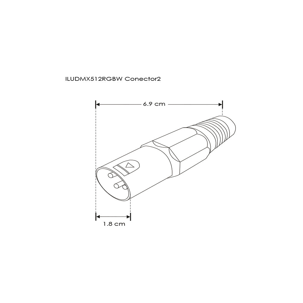 Controlador DMX RGBW para tira LED 192W-12V / 348 W-24V (16A máx) 4 canales, para interiores de iLumileds