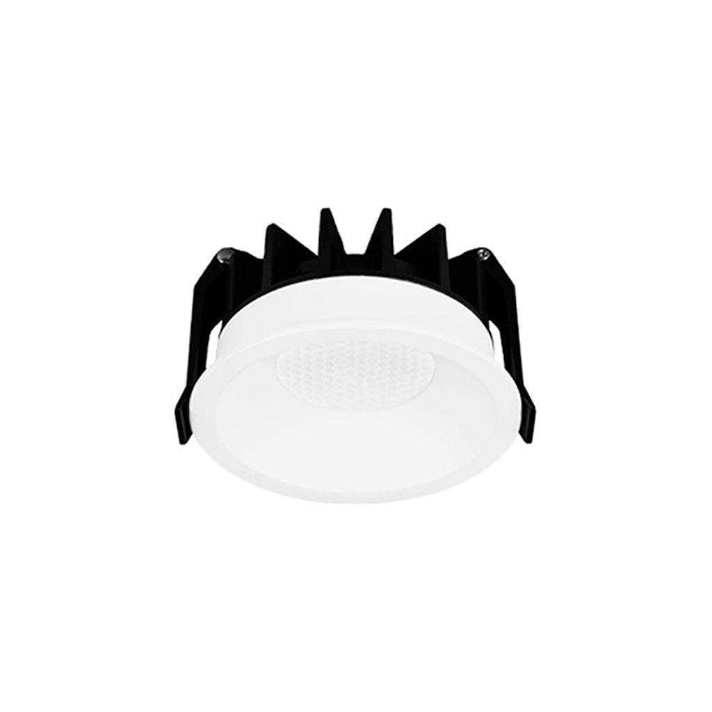 Downlight 12W 60° con louver CRI90 (Ø 8.5cm), cambio de color de luz con switch (cáido 3000K - neutro 4000K - frío 6000K) 85-277V de iLumileds