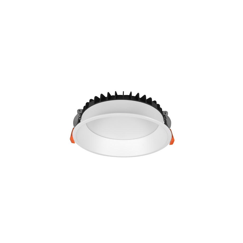 Downlight bajo deslumbramiento 24W (Ø 17.5cm) color de luz cálido (3000K) o Neutro (4100K) 85-265V, fabricado en aluminio acabado blanco de iLumileds