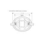 Downlight 15W para empotrar o sobreponer con cuerpo difuso con clips de sujeción ajustable (5 a 9.5cm) 100-240V opciones de luz cálido / frío de iLumileds