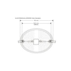 Downlight 32W para empotrar o sobreponer con cuerpo difuso con clips de sujeción ajustable (4.9 a 18.5cm) 100-240V opciones de luz cálido / frío de iLumileds