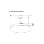 Downlight 32W para empotrar o sobreponer con cuerpo difuso con clips de sujeción ajustable (4.9 a 18.5cm) 100-240V opciones de luz cálido / frío de iLumileds