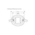 Downlight 9W para empotrar o sobreponer con cuerpo difuso con clips de sujeción ajustable (5 a 6.1cm) 85-265V opciones de luz cálido / frío de iLumileds