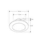 Downlight atenuable fabricado en policarbonato 9W opción luz neutra cálida o neutra, adaptable a bote integral N°10 de iLumileds