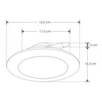 Downlight 12W 85-265V opciones color de luz Neutro Cálido / Neutro Frío fabricado en policarbonato (adaptable bote intergral N° 12) de iLumileds