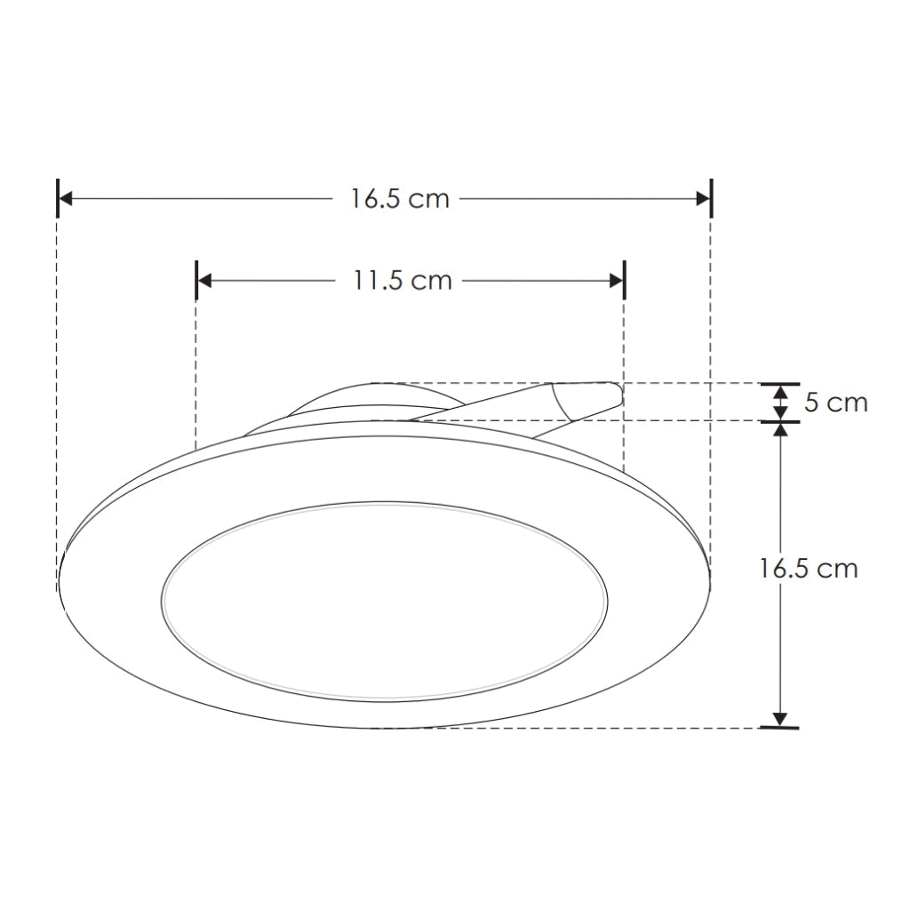 Downlight 12W 85-265V opciones color de luz Neutro Cálido / Neutro Frío fabricado en policarbonato (adaptable bote intergral N° 12) de iLumileds