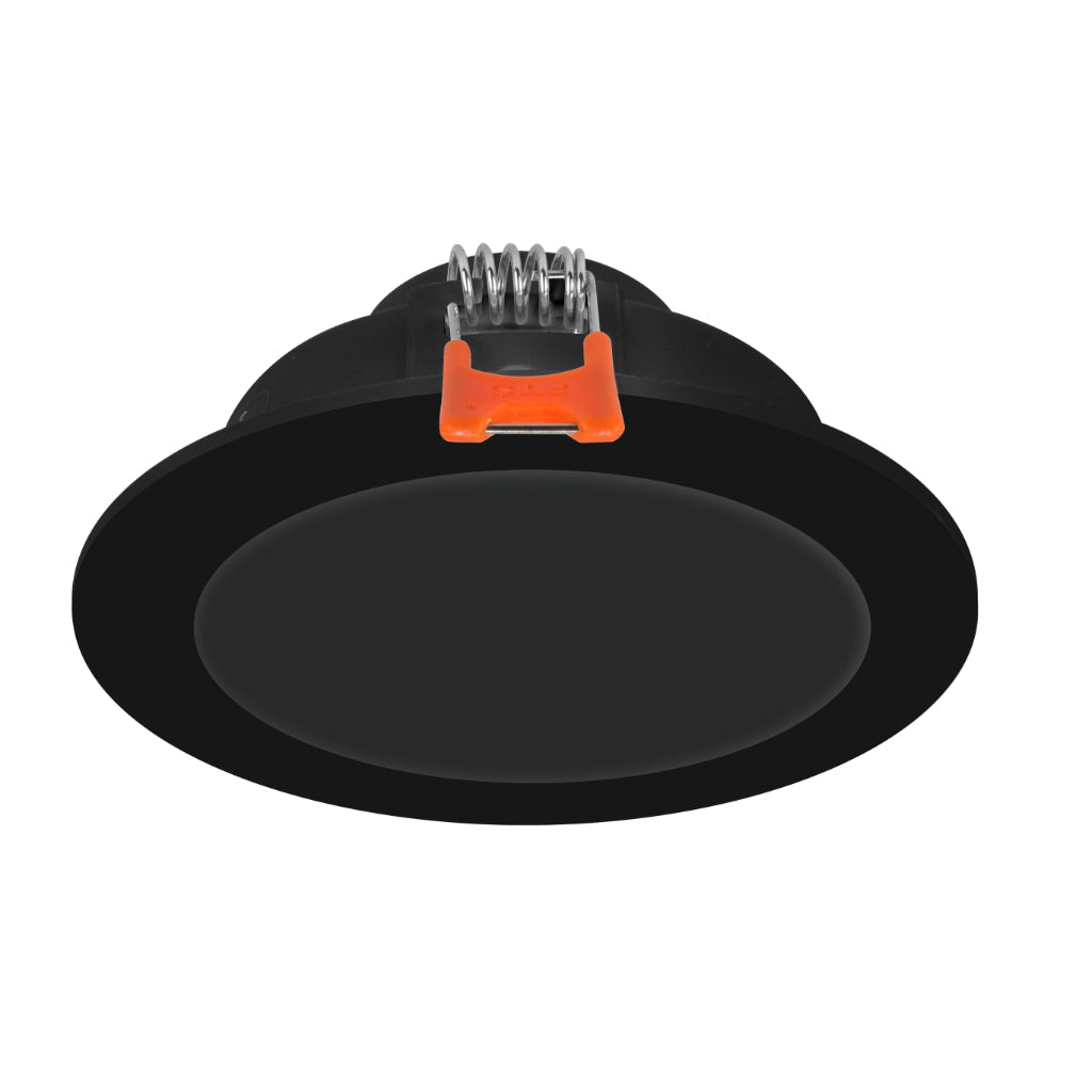 Downlight atenuable acabado negro 6W 110-130V color de luz Neutro Cálido (3000K) fabricado en policarbonato de iLumileds