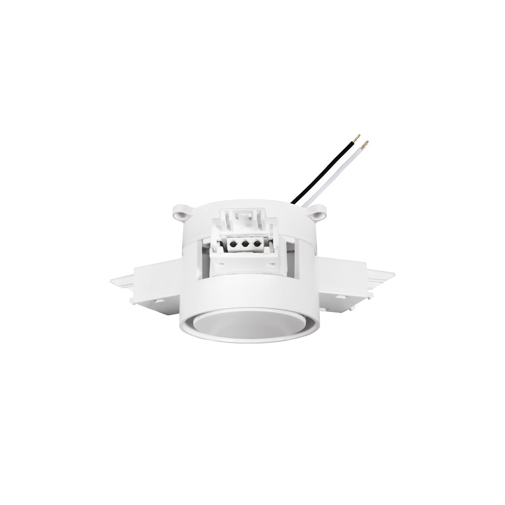 Cople de conexiones horizontal para tres luminarios ajustable de 45 a 190° para sobreponer con unión iluminada 1W sereie DW opciones color de luz 127V, con 10 cm de cables de alimentación de iLumileds