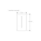 Luminario rectangular de cortesia franja de luz para empotrar en muro 3W 85-265V ca de iLumileds