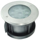 Luminario circular integrado 9W 3000K 10x45° para empotrar en piso incluye housing de iLumileds. Ideal para iluminar muros.