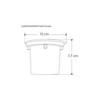 Luminario circular integrado 3W 3000K 45° para empotrar en piso de iLumileds
