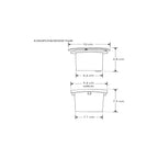 Luminario circular integrado 3W 3000K 45° para empotrar en piso de iLumileds