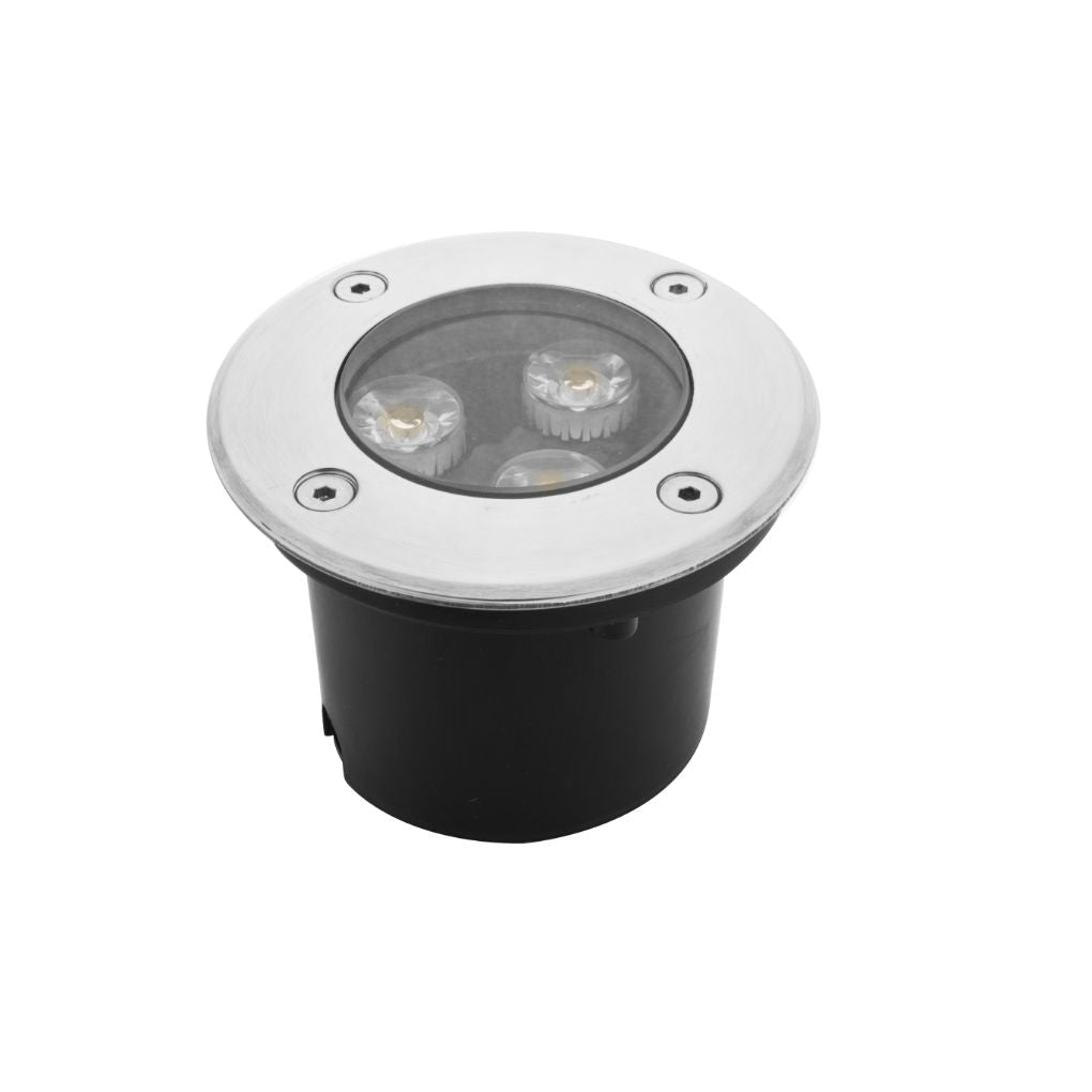Luminario circular integrado 3W 3000K 45° para empotrar en piso de iLumileds