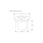 Luminario circular integrado 5W 3000K 120° para empotrar en piso de iLumileds