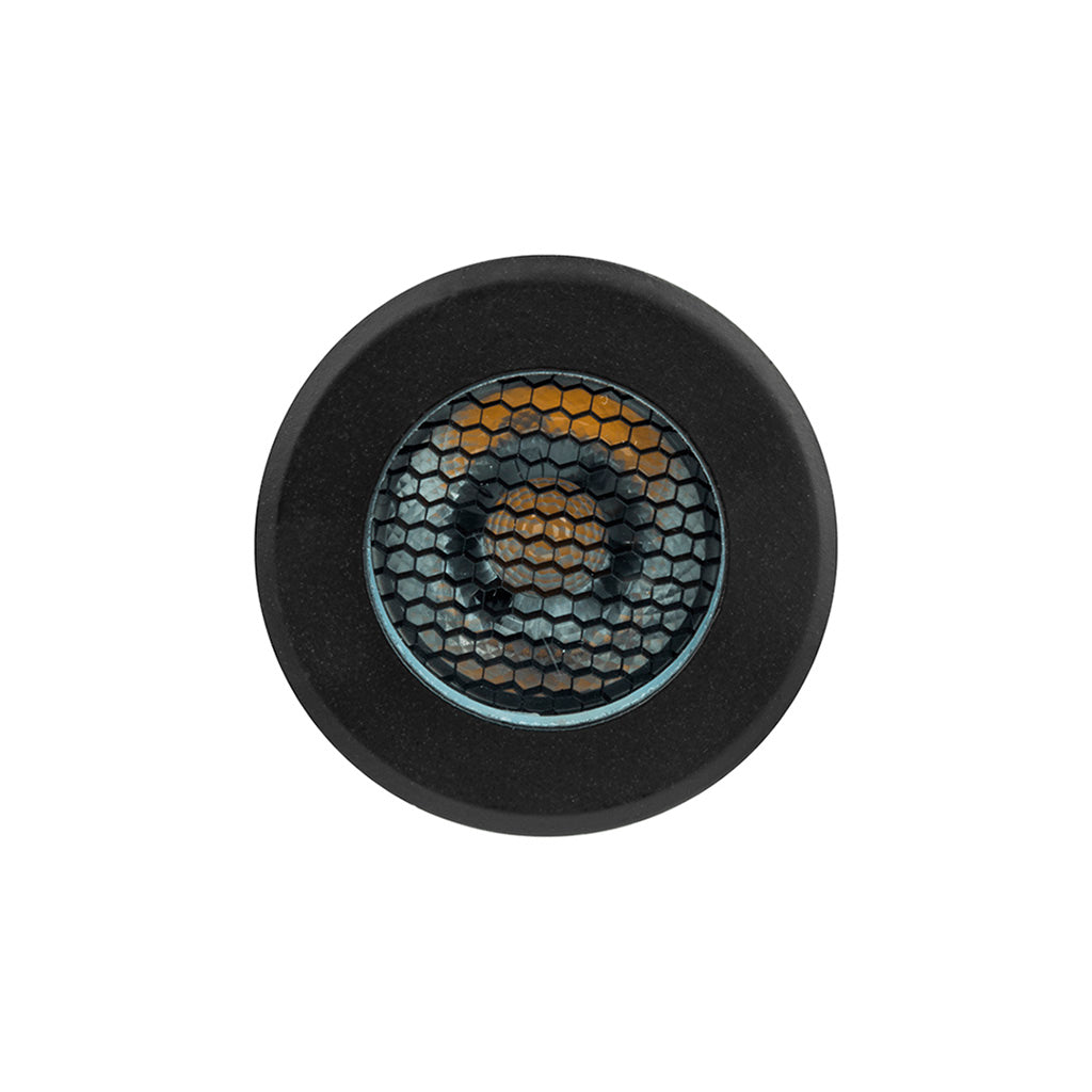 Luminario circular integrado 15W luz cálida (3000K) 36° para empotrar en piso (incluye housing) con accesorio anti-deslumbramiento de iLumileds