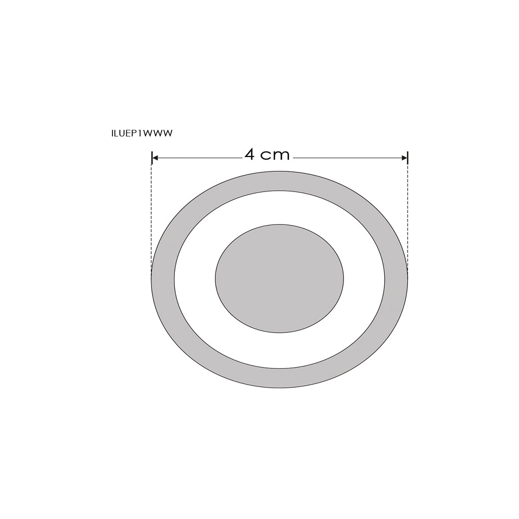 Luminario para empotrar en piso 1W luz Neutra Cálida 85-265V incluye housing IP65 de iLumileds