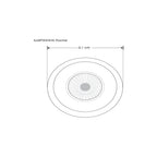 Luminario punto de luz circular S directo para empotrar 3W 3000K incluye housing de iLumileds