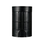 Luminario para empotrar en piso con honey comb, aluminio acabado negro para lámpra MR16 GU10 (housing incluido) de iLumileds