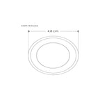 Luminario punto de luz circular S difuso para empotrar 1W 3000K incluye housing de iLumileds