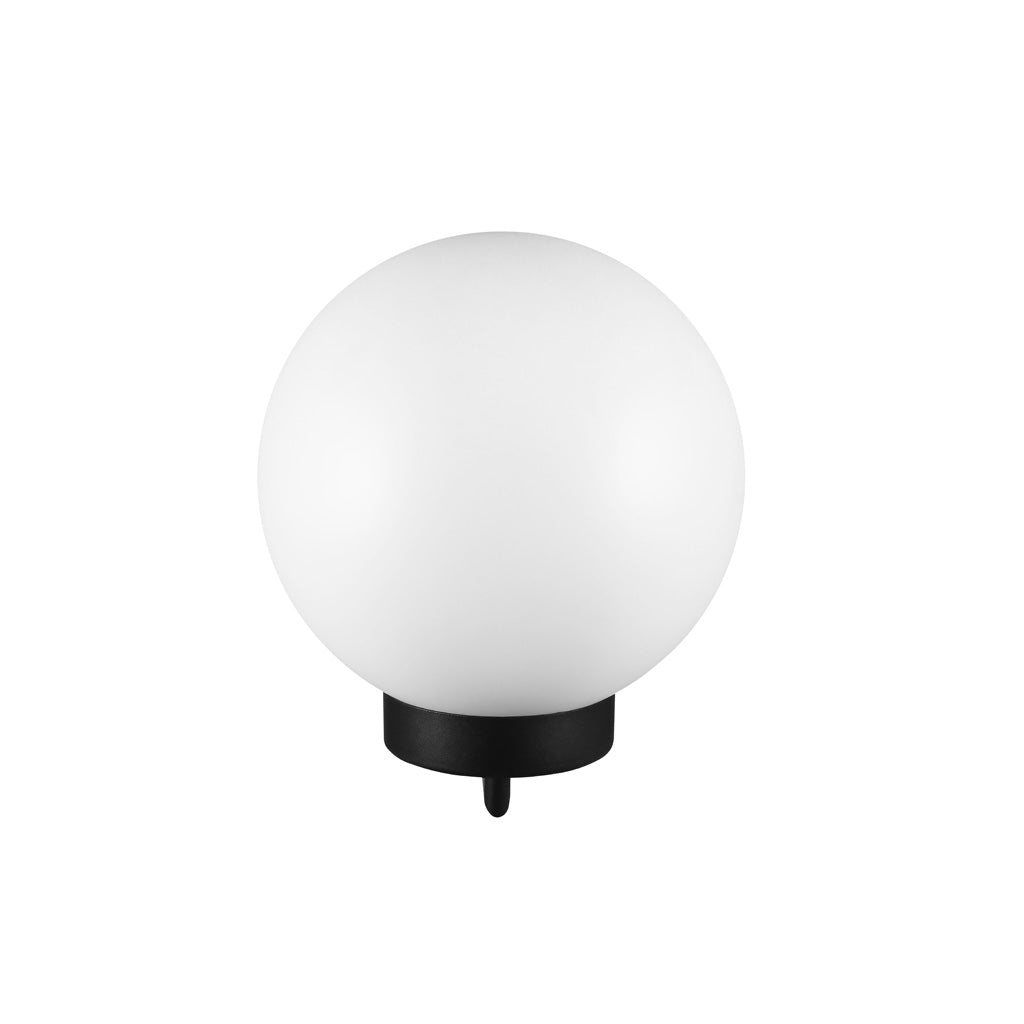 Luminario arbotante contemporaneo con esfera difusa de PMMA con base E27, protección IP44 de iLumileds