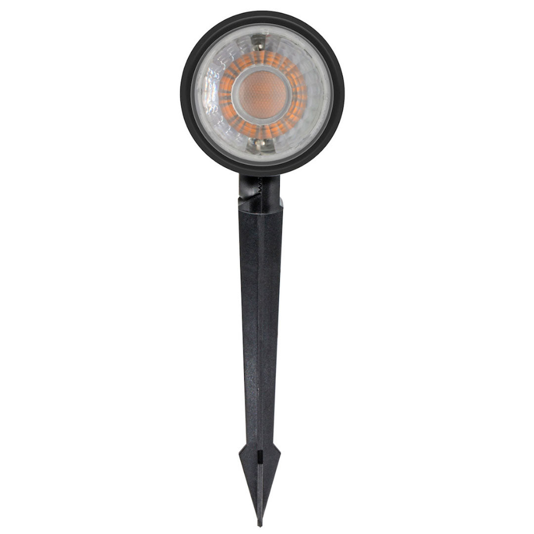 Luminario LED de jardín incluye estaca 9W 180° 85-265V IP65, color de luz neutro cálido (3000K), acabado negro de iLumileds