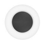 Luminario decorativo de muro circulo Ø34cm 11W luz cálida acabado dorado o negro con fondo blanco de iLumileds