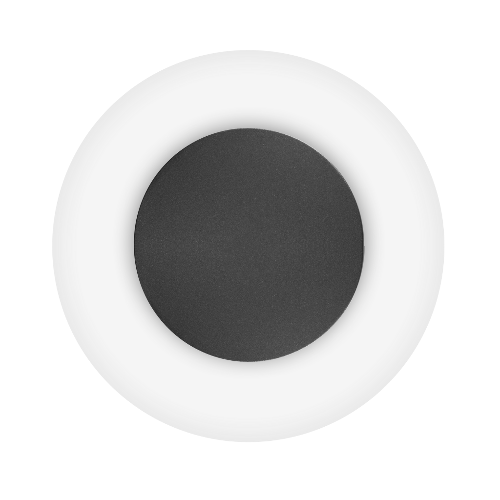 Luminario decorativo de muro circulo Ø34cm 11W luz cálida acabado dorado o negro con fondo blanco de iLumileds