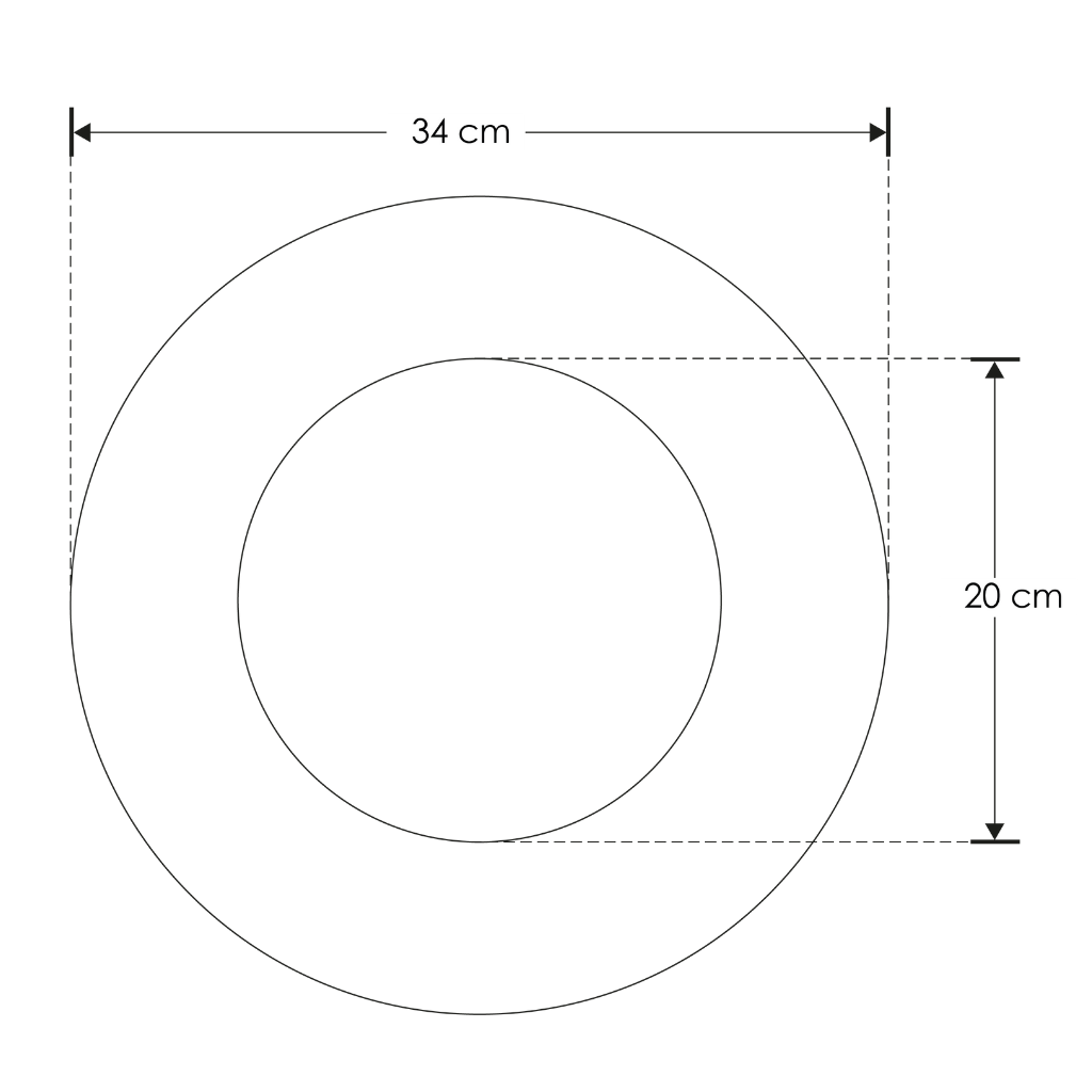 Luminario decorativo de muro circulo Ø34cm 11W luz cálida acabado dorado o negro con fondo blanco de iLumileds