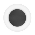 Luminario decorativo de muro circulo Ø25cm 9W luz cálida acabado dorado o negro con fondo blanco de iLumileds