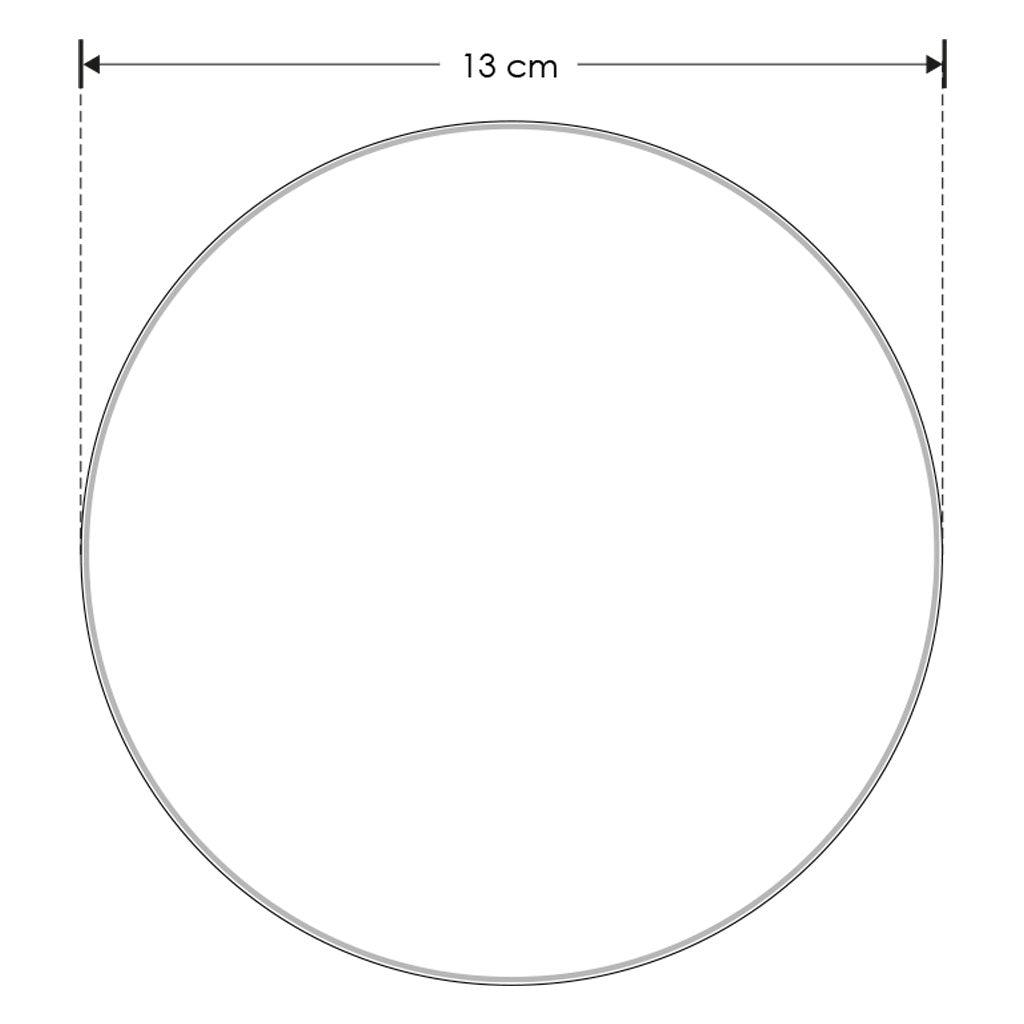 Luminario esférico de policarbonato opalino 7W luz cálida, base negra para muro de iLumileds